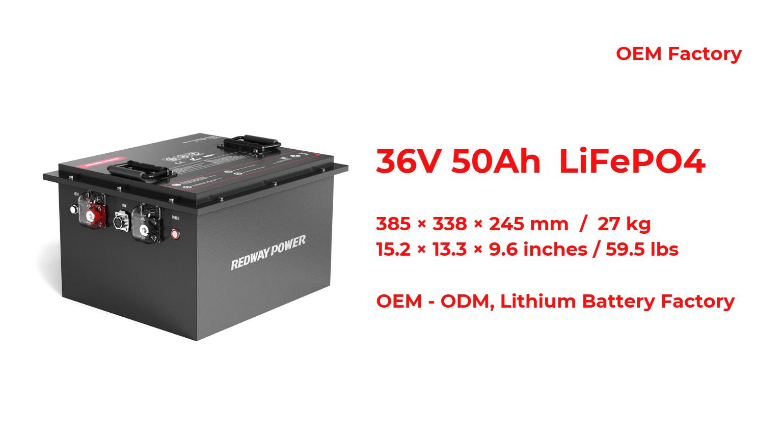 What You Should Know About the 36V 50Ah Lithium Golf Cart Battery