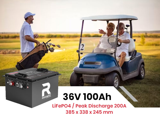 38.4v 36v 100ah golf cart lithium battery