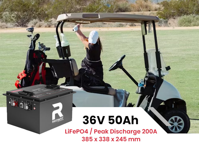 38.4v 36v 50ah golf cart lithium battery