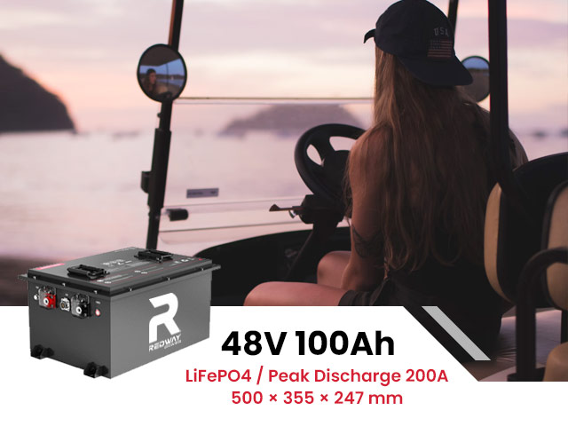 51.2v 48v 100ah golf cart lithium battery