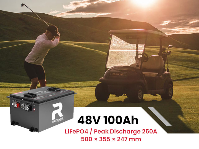 48v 100ah golf cart lifepo4 battery