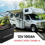 rv 12v 100ah lifepo4 battery group 24