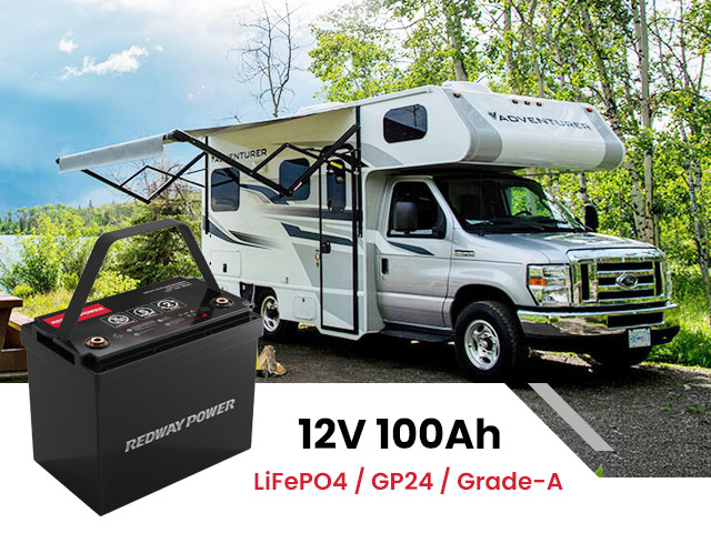 rv 12v 100ah lifepo4 battery group 24