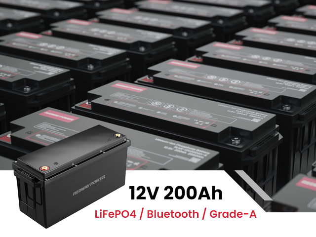 rv 12v 200ah lifepo4 battery